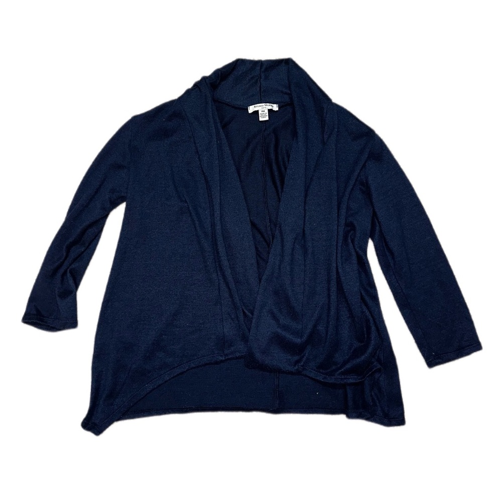 PETITE Cozy Blue Cardigan